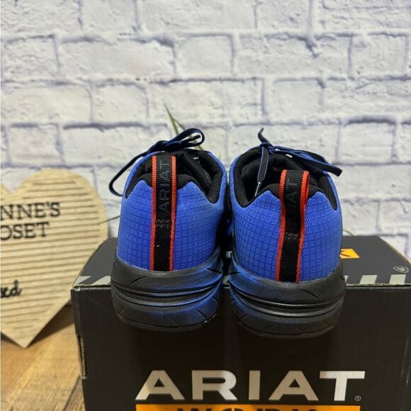 Ariat mens Outpace Day One Blue Trainers Work & Safety Shoes Sneakers - Picture 5 of 9